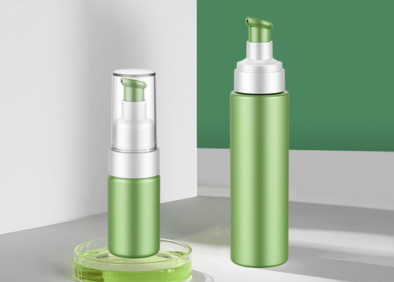 緑ペット ポンプ ローションのびんは化粧品ペットびんの包装をねじで締める