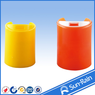 プラスチック シャンプーのびんのための多彩で赤く黄色い標準的なディスク帽子