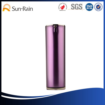 紫色のアクリルの再生利用できる化粧品の包装の容器/びんを作って下さい