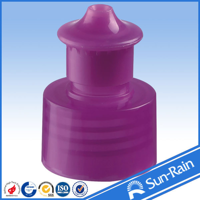 24-410 28-410 スポーツのびんのための紫色のプッシュ プル プラスチック ビンの王冠