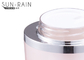 ピンクの円形の明確な30ml 50mlのプラスチック化粧品はアクリルの瓶のクリームのPEディスクSR-2386を震動させます