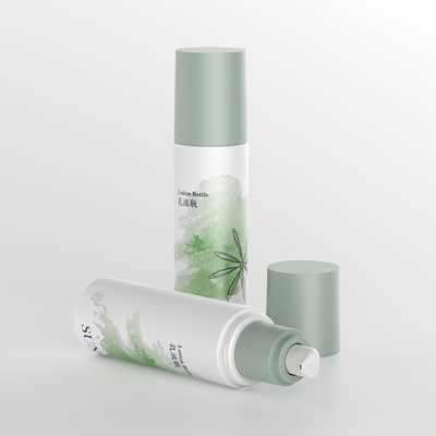 美容 オーダーメイド シングル ウォール 緑色 化粧液 ローション ボトル 120ml ディスペンサー付き