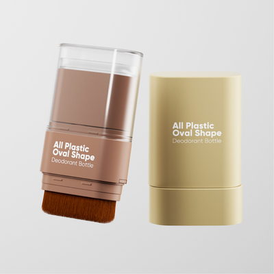 工場直結 仕様色 ベース ストック ブラシ付き プラスチックのオバル形 デオドラントボトル