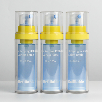 メーカー 双壁 PET ボトル 再充填可能 新鮮保存 30ml 空気のないポンプ ボトル