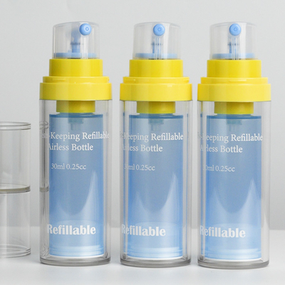 メーカー 双壁 PET ボトル 再充填可能 新鮮保存 30ml 空気のないポンプ ボトル