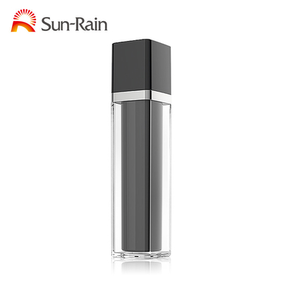 30ml 50mlは化粧品の空の黒く空気のないローション ポンプびんを回します