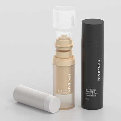 30ml 50ml パンプ PET パッケージ 化粧品 交換可能 再充填可能な PET 双壁顔クリーム ボトル